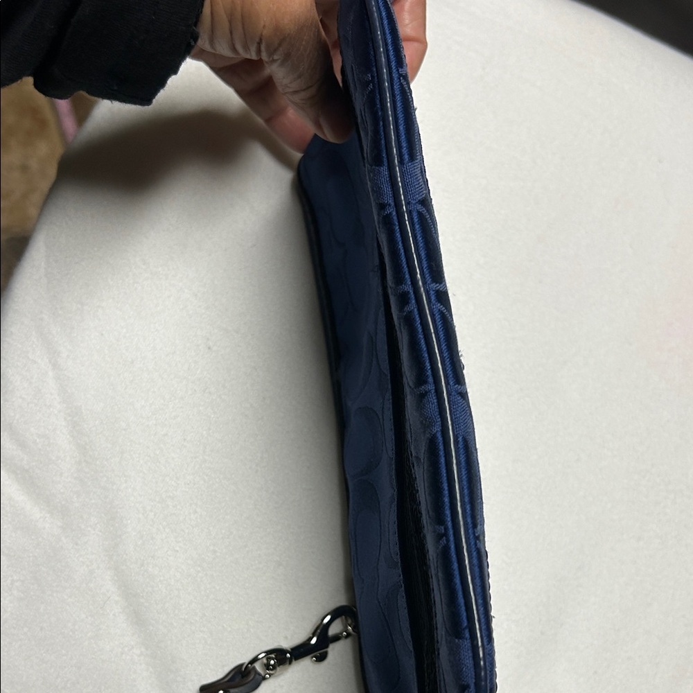 Coach Blue and Sequin Signature Wristlet! - Picture 7 of 7